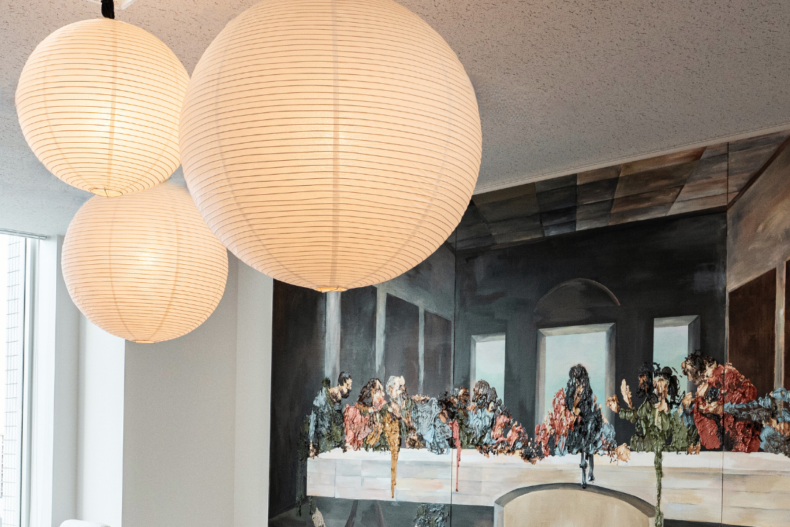 ペンダントライト　和紙