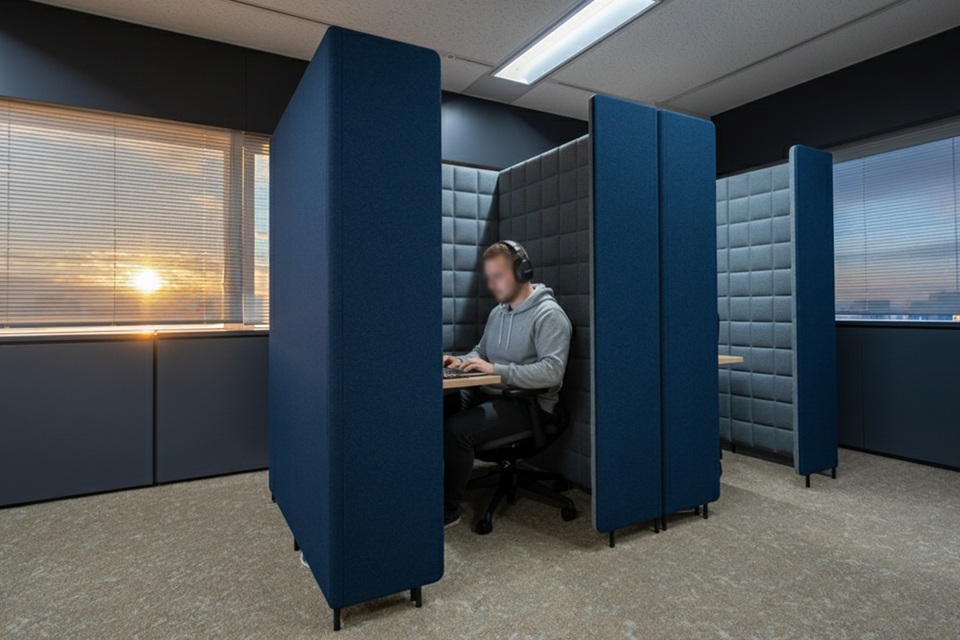 オフィス風景　集中ブース