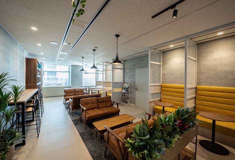 オフィスデザイン　リフレッシュエリア