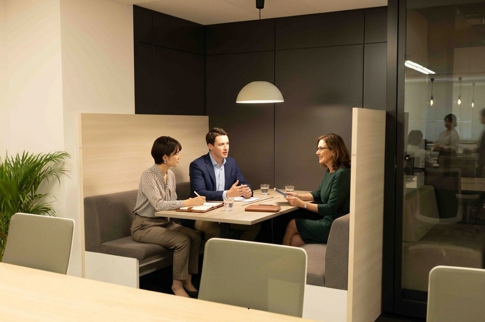 オフィス　ファミレスブース